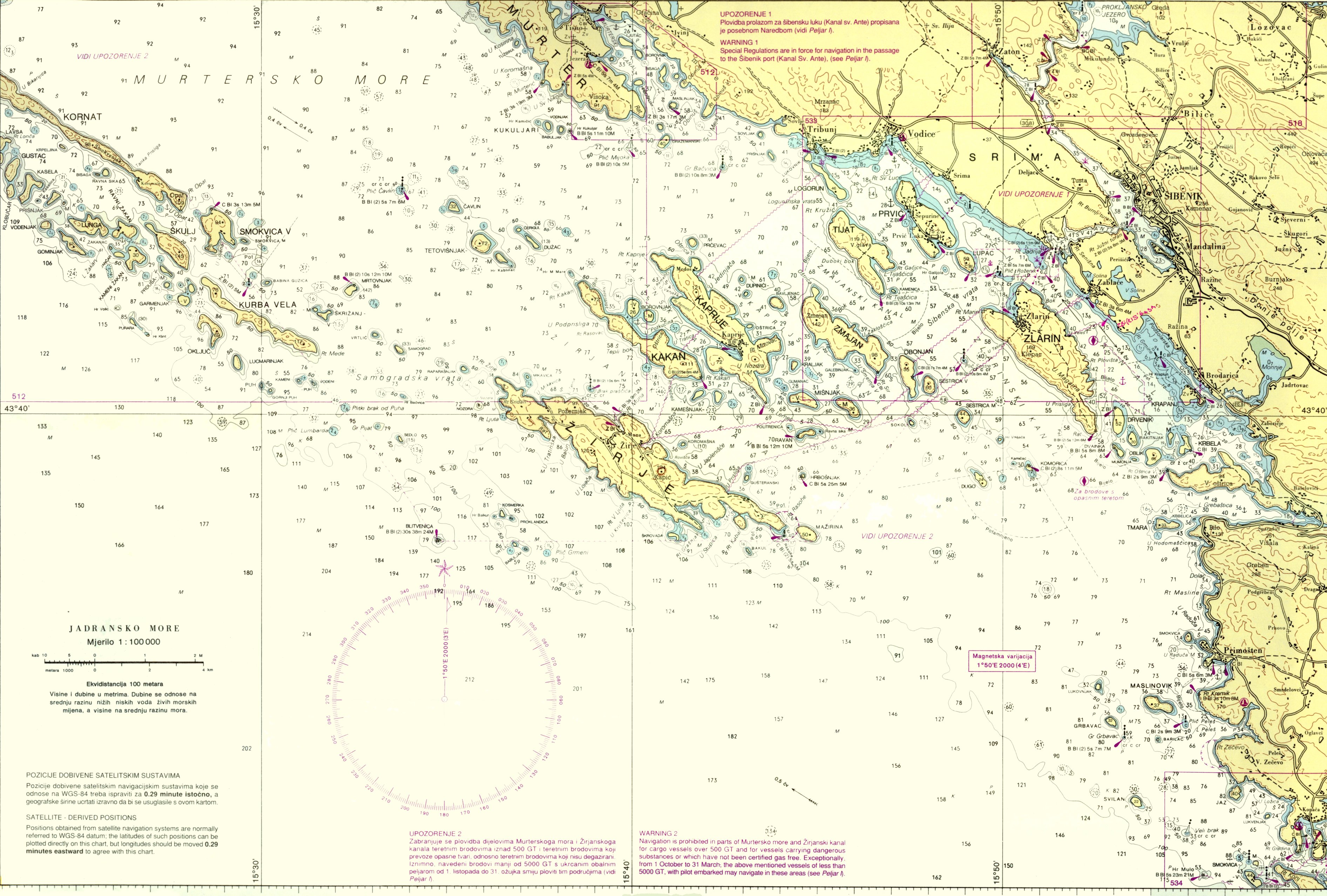 otok žirje karta Download   Unterkunft in Dalmatien  Insel ZIRJE Island  otok žirje karta